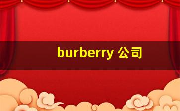 burberry 公司